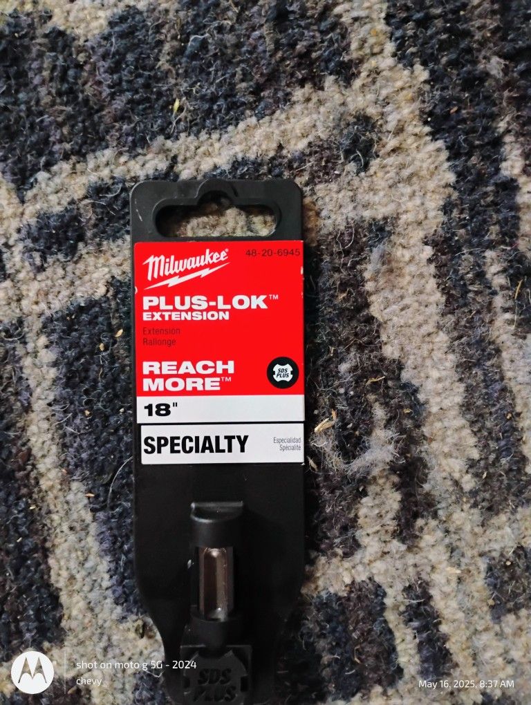 Plus Lok 18" Carbide Bit Extenstion