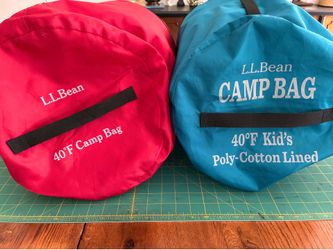 LL Bean Kids Sleeping Bag, Camping Gear