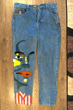 KidSuper Stitched Face Jeans (Discontinued)