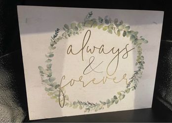 Always & Forever Wall Decor (10x8”)
