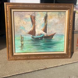 Ship Oil Painting