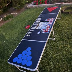 Beer Pong Table With Built In Ice/beer Holder 