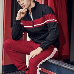 Men's Tracksuit Casual Sweatsuits Long Sleeve Jogging Athletic Sports Set