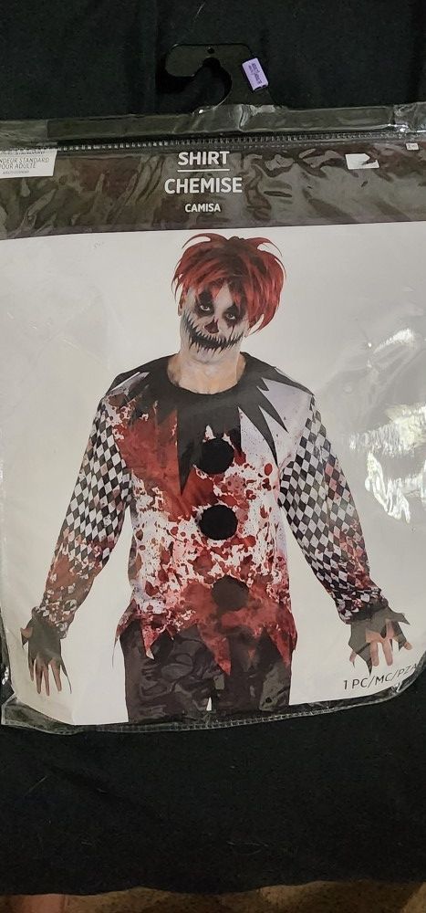 Halloween Clown Costume Set Shirt Unisex