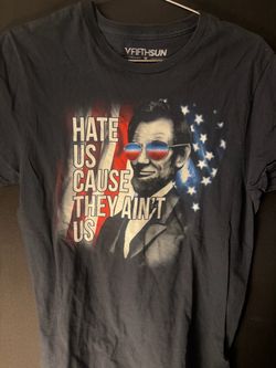 Fifth Sun Abraham Lincoln Graphic T-Shirt Medium