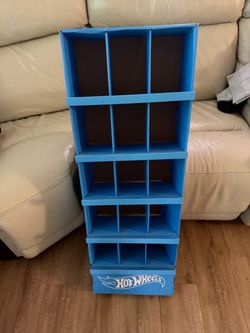 Hot wheels blue cardboard store display shipper