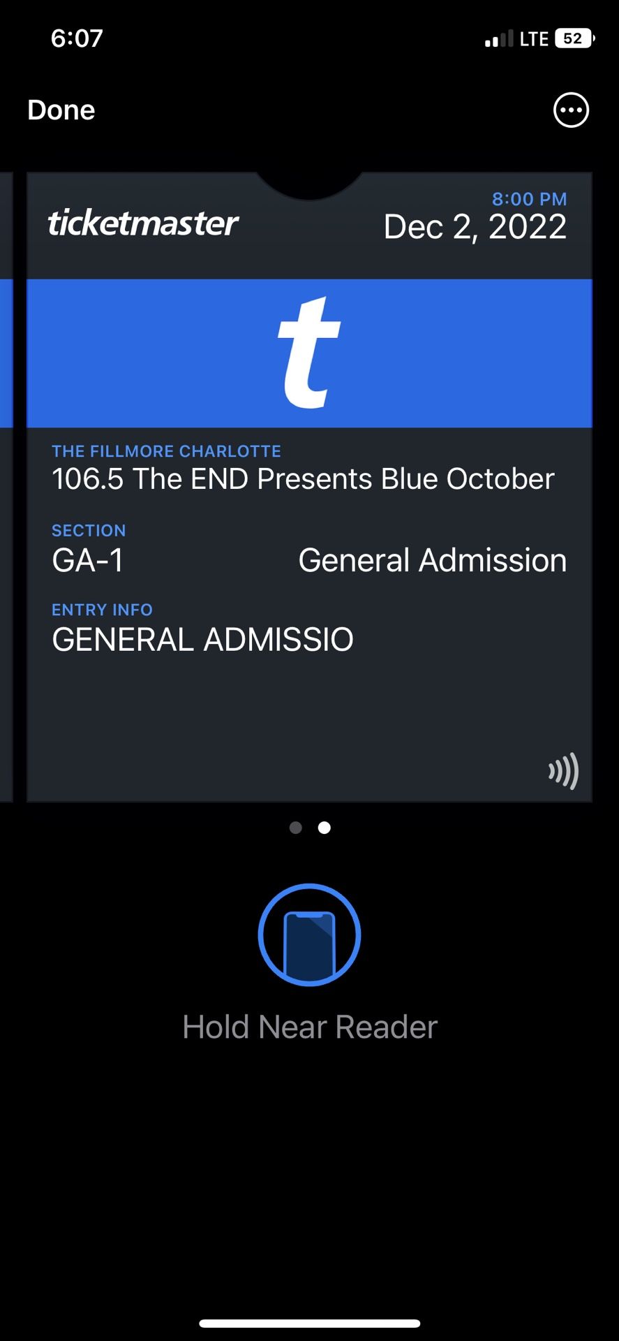 2 Blue October Tickets TONIGHT! Charlotte, NC