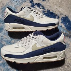 Nike Air Max 90 PRM Leather ‘Rare Air’ Pale Ivory IH4379-110 Men’s Size 10
