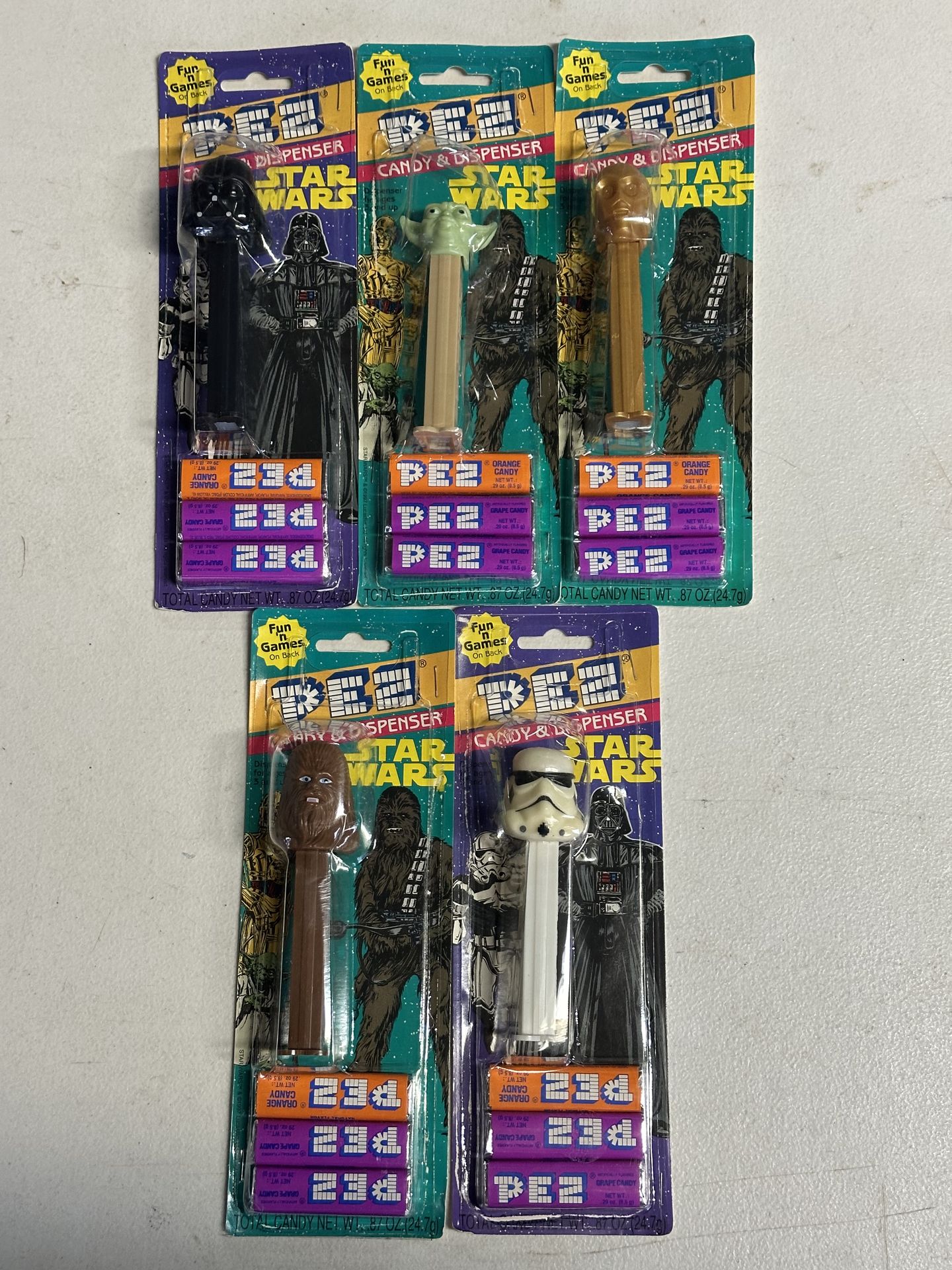 Star Wars Pez Set of 5