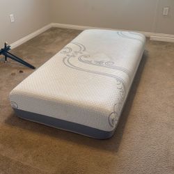 Twin Mattress, Box Spring And Bed Frame