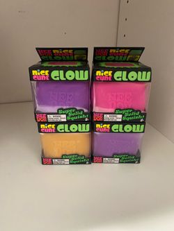Nee Doh Nice Cube Glow Squish Toys