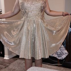 Gold For N Flare Dress