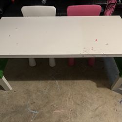 Craft Table And Storage