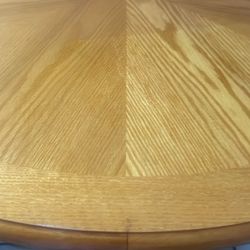 High Table Sturdy Wood With 4 High Stools