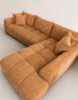 BUBBLE SECTIONAL IN ORANGE 😍🛋️🧡