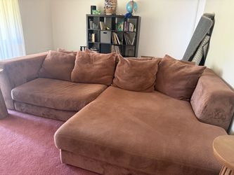 Large Comfy Sectional Couch w/ Chaise – $350 OBO