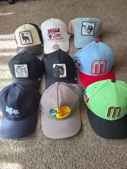 9 hats size adult