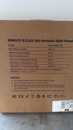 Renogy portable solar panel