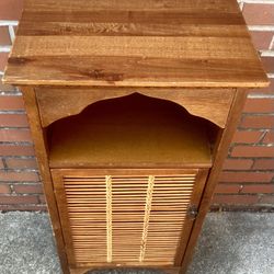 Solid Wooden Storage Cabinet w/ 4 Shelves