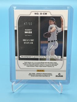 Casey Mize 2021 Panini Chronicles Obsidian Auto /99