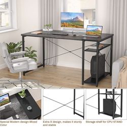 Black Wooden Computer Desk 47 Inches Brand New Sealed READ DESCRIPTION 