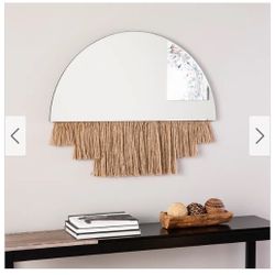     ChurchHomeCollections .co      Shaw Arch Decorative Wall Mirror w/ Rope Trim