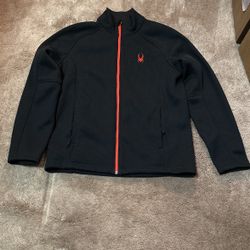 Men Spyder Zip Up Sweater