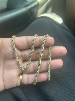 10k gold rope chain