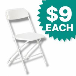 Brand New White Plastic Party Chair