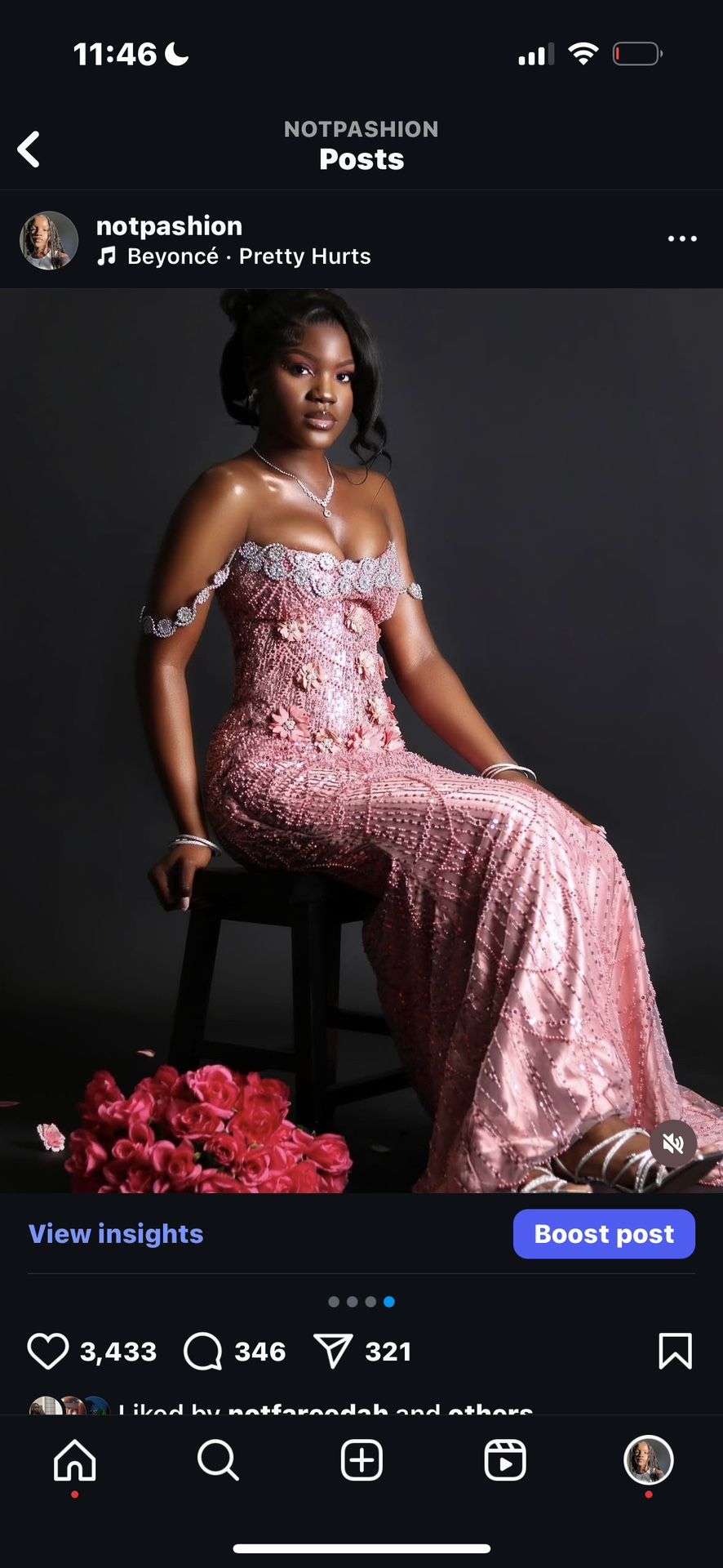 Pink Prom dress