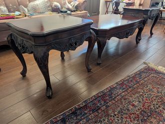 Coffee table and two end tables