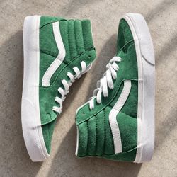 Rare Vans Sample Skate Shoe Water Resistant Suede Green Mens 9 3M Scotchgard