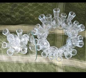 Clear Glass stackable vase
