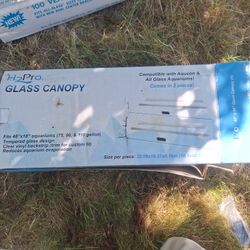 Tempered Glass, New Old Stock.  Glass Covers For 75g And 90g All-Glass Brand and Oceanic Tanks