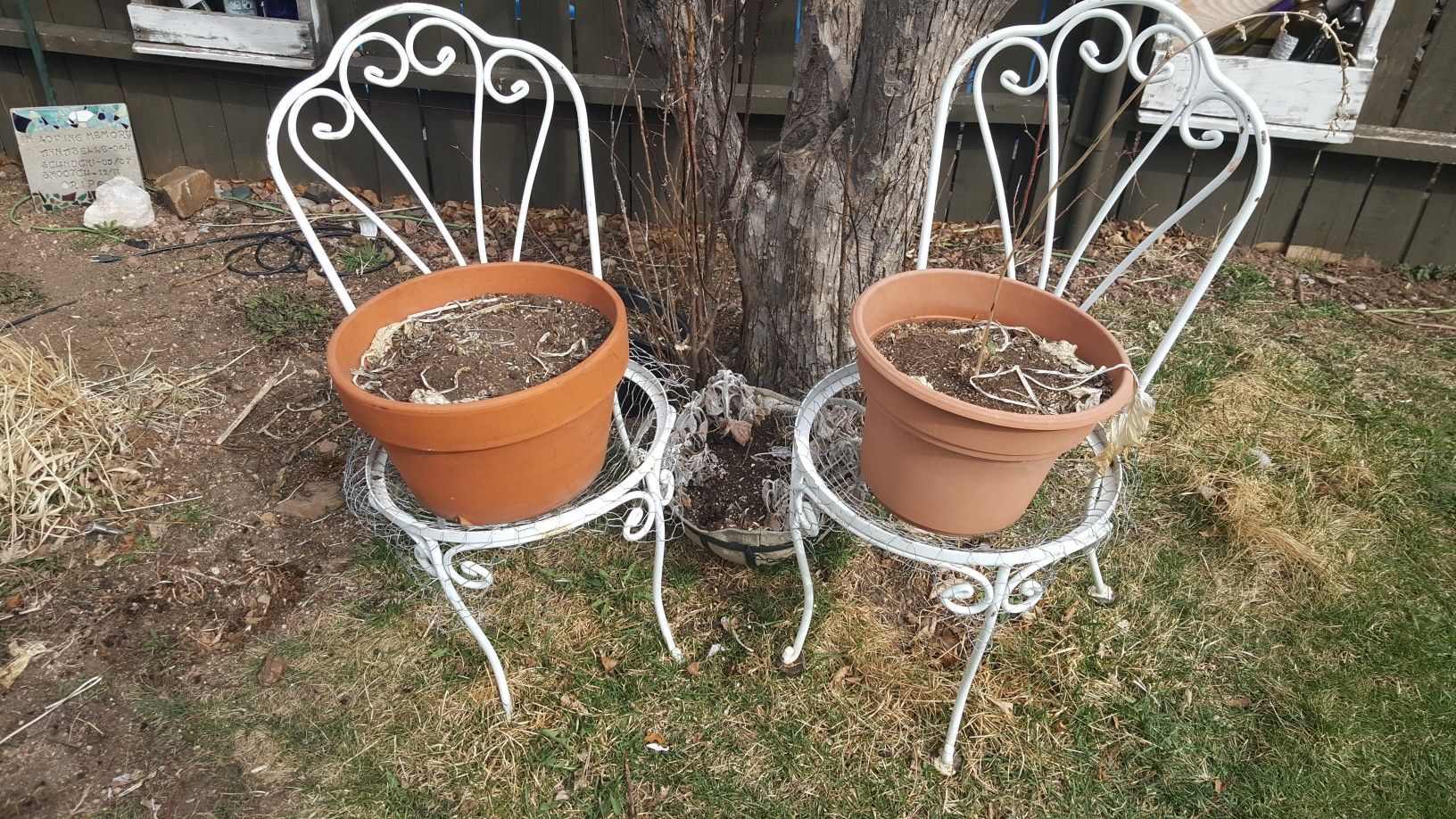 Garden vintage flower pot stands