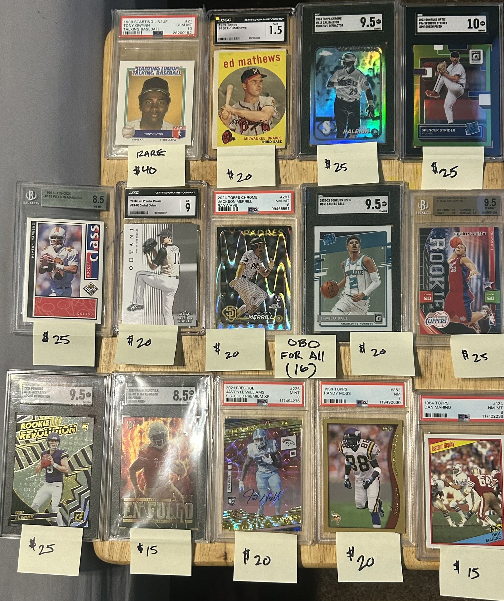 Graded and Raw Cards