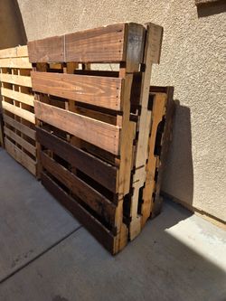 Free sanded and stained 4 pallets. I used it as backdrop last Saturday.