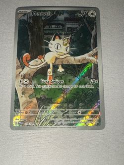 Meowth 106/094 Pokémon Illustration Rare Holo Card