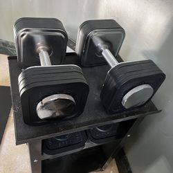 Ironmaster Quick-Lock Adjustable Dumbbells with Kettlebell Handle