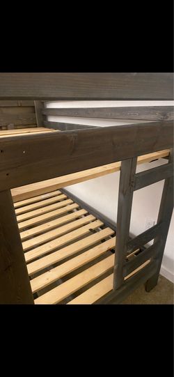 Triple bunk beds with four dressers