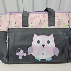 Baby Boom Owl Print Tote Diaper Bag