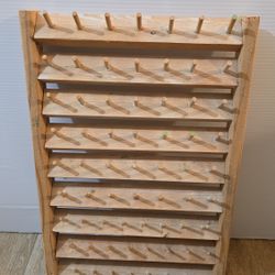 Wooden thread holder