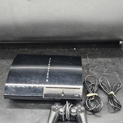 Sony Playstation 3 Fat PS3 Video Game Console Software 3.72 With One Controller