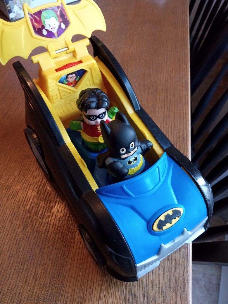 Fisher Price Little People Car With Batman And Robin