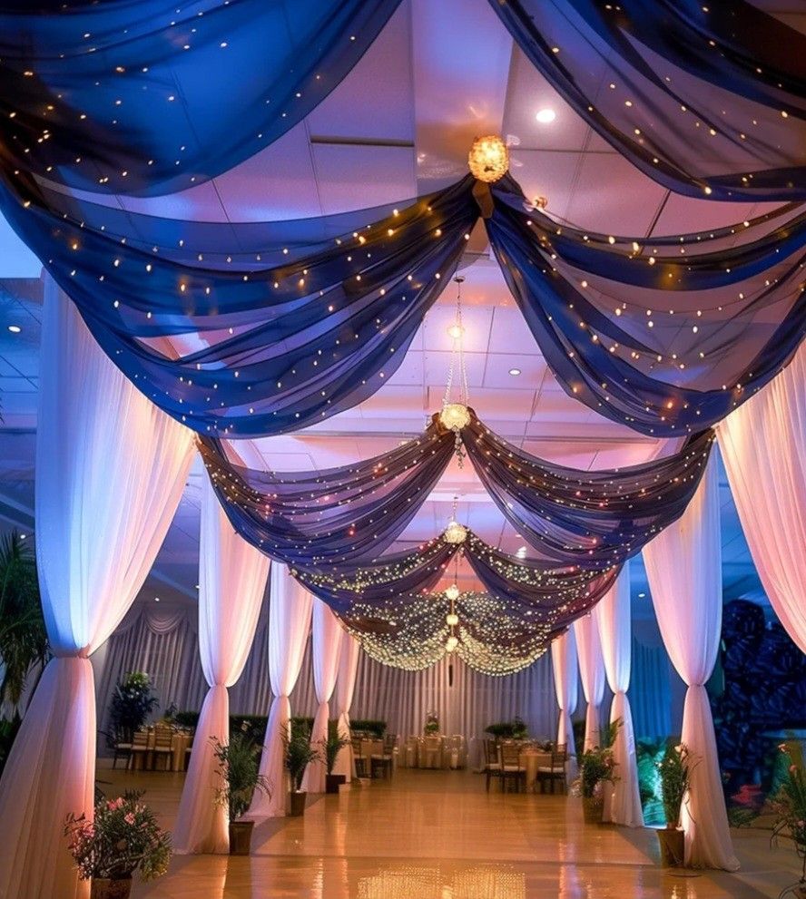 Black Drapes for Weddings