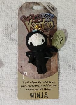 Ninja "Calming Warrior" String Doll Keychain 