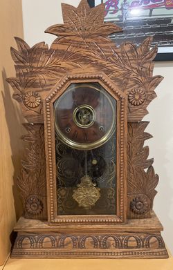 Hand crafted pendulum clock 
