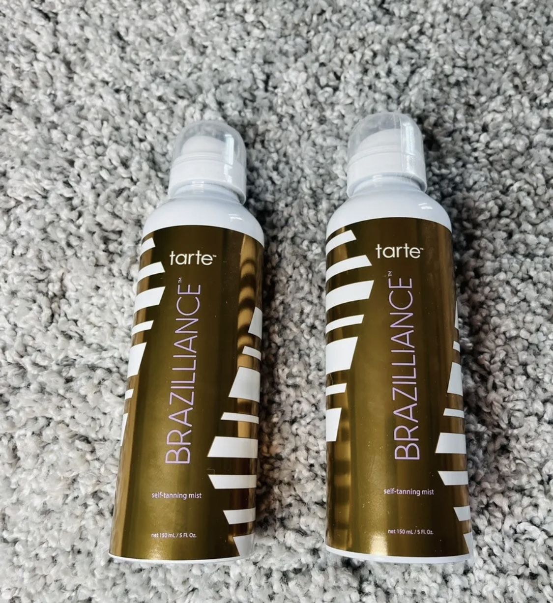 Tarte BRAZILLIANCE Deep Foaming Self Tanning Mist 5 Fl Oz 2 Pack Brand New