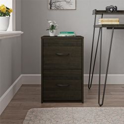 Ameriwood Home Core 2 Drawer File Cabinet, Espresso