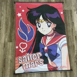 Sailor Moon Anime Sailor Mars Scroll Banner